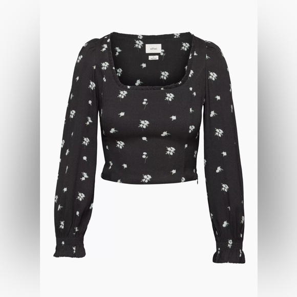 COPY - NWOT Aritzia wilfred breathless blouse, wide neckline, longsleeve blouse… - Picture 5 of 12